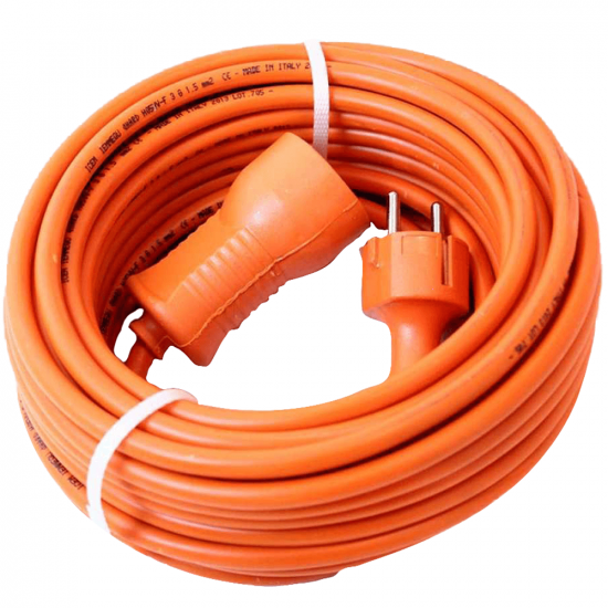 Power Cable type HEAVY 15 m with 3 copper wires 2.5 mm cross-sectional area
