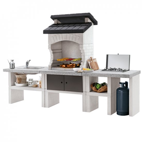 Palazzetti Bilbao 2 - Outdoor masonry kitchen