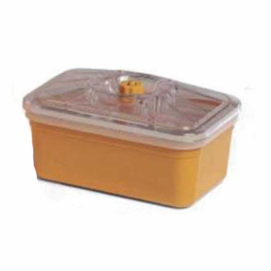 20x25 food vacuum container - 8 cm height - with lid