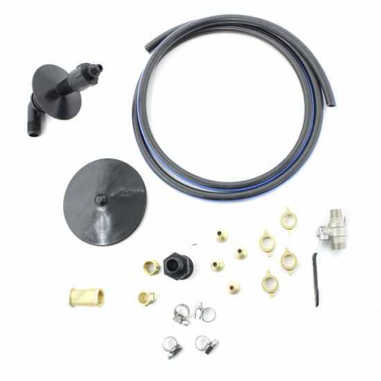 Premixing powder kit for standard supplied tank with assembly tools.