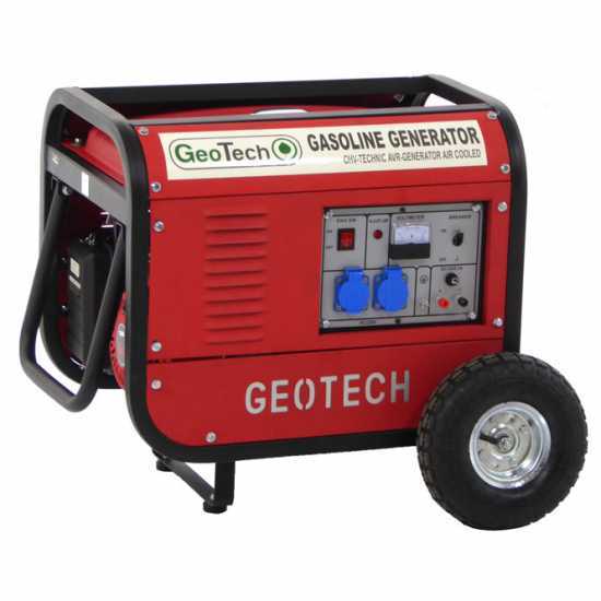 GeoTech GGSA3000 - 2.7 kW Wheeled Power Generator with AVR - DC 2.5 kW Single-phase