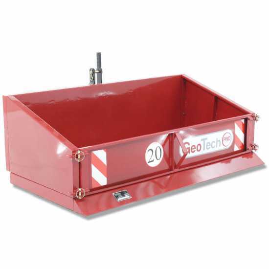GeoTech PRO TB150 Tractor-mounted Tipping Metal Transport Box - Lifting Bucket