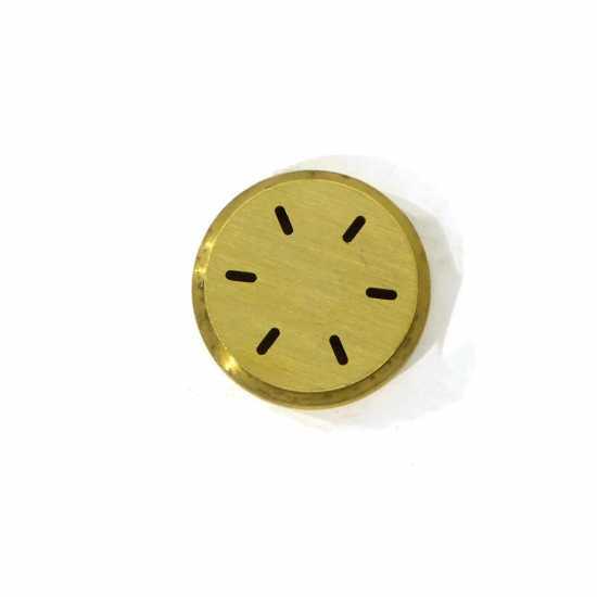 Brass Pasta Die-plate for 4 mm TAGLIOLINI. Specific for manual Pasta Extruder