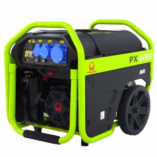 Pramac PX 8000 - 5.4 kW Wheeled Power Generator with AVR and Electric Start - DC 4.5 kW Single-phase