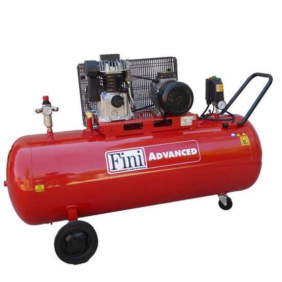 Fini Advanced MK 103-200-3 - Three-phase Electric Belt-driven Air Compressor - 3 Hp Motor - 200L