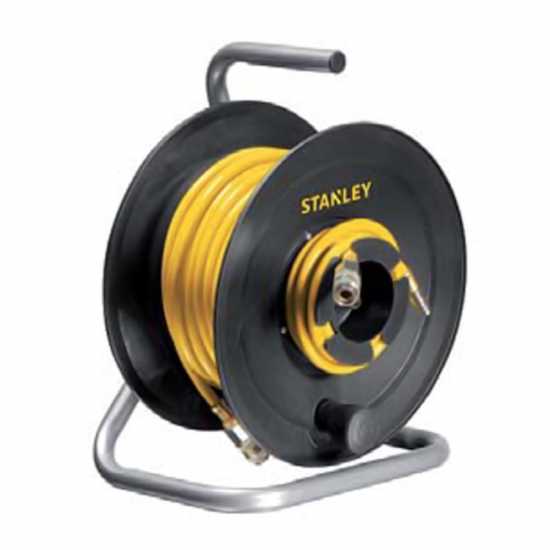 STANLEY hose reel and 20 m PVC compressed air hose