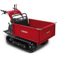 GINKO TR 660 Extensible Tracked Power Barrow with Hydraulic Tipping, Honda GX200 Engine