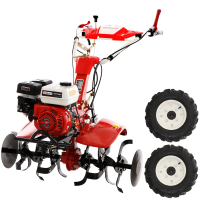 GeoTech-Pro PGT 900 - 7 HP petrol-driven rotary tiller with 2+1 gearbox and gear transmission