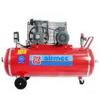 Airmec CR 204 K18+C TP - Belt-driven Air Compressor - Three-phase Electric Motor - 200L Tank