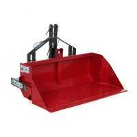 GeoTech 120 cm - Tractor-mounted Rear Loader Bucket - Medium Series - 300 Kg Loading Capacity