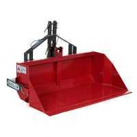 GeoTech 140 cm - Tractor-mounted Rear Loader Bucket - Medium-Heavy Series - 500 Kg Loading Capacity