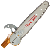 Sbaraglia Turbo Pneumatic Chain Pruner with 8&quot; carving blade - 7-blade rotor