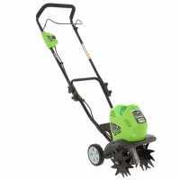 Greenworks G40TL 40 V Wheeled Electric Battery-powered GardenTiller 40 V 4 Ah Battery