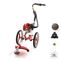 GeoTech HPBC 550 - Fuel-mix wheeled push Brush cutter