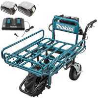 Makita DCU180 Electric Wheelbarrow with Tubular Frame - 5 Ah/18V battery (2x18v)