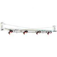 6 m mechanical weed control boom with stainless steel tubes and 12 membrane jets with anti-drip device