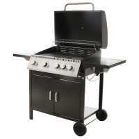 Royal Food GB 2680-B4+1 Gas Grill with Stainless Steel Grid - 67x40 Cooking Surface