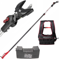Battery-powered HELIUM+ Archman Lopping Shears with telescopic pole - swiveling cutting head