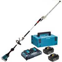 Makita DUX60 36V Multi-tool Battery-powered Hedge Trimmer on Pole - 2x18 V 5Ah Batteries