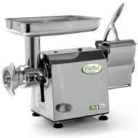 FAMA TC22AT Electric Meat Mincer - with Integrated Grater - Removable Grinding Unit in Food-grade Cast Iron - Three-phase - 400V / 1.5 hp