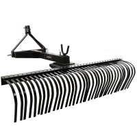 Blackstone B-HLRK 210 Heavy-duty Tractor-mounted Landscape Rake with 3-point Hitch