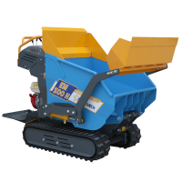 EuroMech EM500H-Dump &amp; Shovel Tracked Power Barrow - Hydraulic dumper with bucket 500 Kg