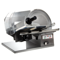 Seven Italy PS 300 PRO SILVER - Meat Slicer with 300 mm Blade - Sharpener Included