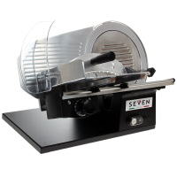 Seven Italy PS 275 PRO BLACK - Meat Slicer with 275 mm Blade - Sharpener Included