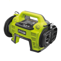 RYOBI R18I-0  - Portable Battery-powered Air Compressor - 18 V - WITHOUT BATTERY AND CHARGER