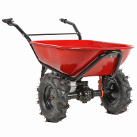 Geotech CAR 260T-100 Electric Wheelbarrow with traktor wheels - 40 V 6Ah Battery