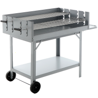 Royal Food CB 550S Charcoal Barbecue - with Double Stainless Steel Grid