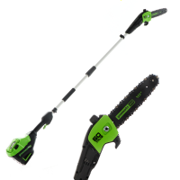 Greenworks GD60PS25 60 V Battery-powered Pruner on Extension Pole - 2Ah Battery