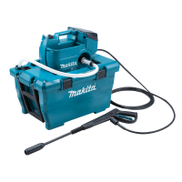 Makita DHW080ZK Battery-powered Pressure Washer with tank - WITHOUT BATTERY AND CHARGER