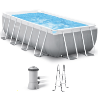 Intex Prisma Frame 26790NP Above-Ground Pool + Filter Pump and Ladder