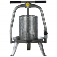 Baesso V20 Inox Versatile Fruit Press - Screw Press for Fruits and Vegetables - 9 L Capacity