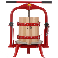 Top Line F20 Manual Fruit Press - Screw Press for Fruits and Vegetables - 11 L Capacity