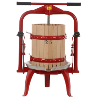 Baesso F25 - 20 L Screw Press for Fruits and Vegetables - Wooden Tank 