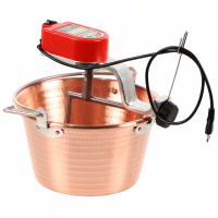 NuovaFac Automatica Induction cooker - Hammered copper electric pot - 9L - 5W