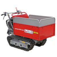 GeotechPro GeoPorter 630E Hydro - Tracked wheelbarrow - Hydraulic extension skip 600Kg