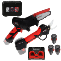 Blue Bird CS 22-04 &amp; PS 23-25 Faster - Battery Pruner Kit + Electric Pruning Shears - 12.6 V 2.5 Ah