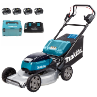 Makita DLM533 - Self-propelled Battery-powered Lawn Mower - 4x18V/5Ah - 53 cm Cutting Width