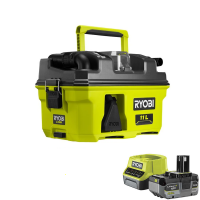 Ryobi RV1811-0 - Battery-Powered Portable Wet and Dry Vacuum Cleaner - 18V 4.0Ah