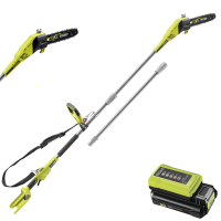 Ryobi RY36PP25A-0 - Battery-powered Pruner on Extension Pole - 25 cm Bar - MAX POWER 36V 2Ah