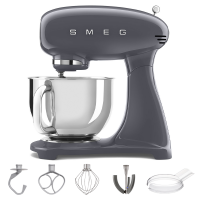 Smeg Full Colour Graphite - Planetary Mixer - 4.8 L Stainless Steel Bowl