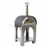 AgriEuro Premium Line Cibus Inox - Outdoor wood-fired pizza oven 60x60 - 2 pizzas