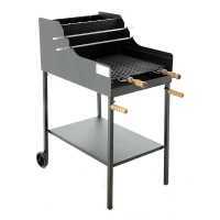 Cruccolini Fuocone 50x50 Wood-fired Barbecue in Heavy-duty Sheet Metal with Stainless Steel Grid