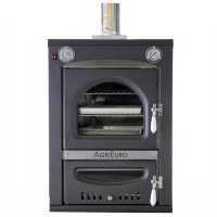 AgriEuro Premium Line Nuovo Minimus 50 Inc - Built-in Wood-fired Steel Oven - 3 Cooking Floors