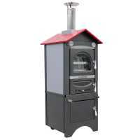 Agrieuro Premium Line Nuovo Minimus 50 EXT - Outdoor Wood-fired Steel Oven - Ventilated