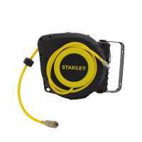 STANLEY reel and 9 m polyurethane air hose for air compressors