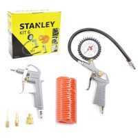 Pneumatic tool kit for air compressors - 6 accessories - Stanley